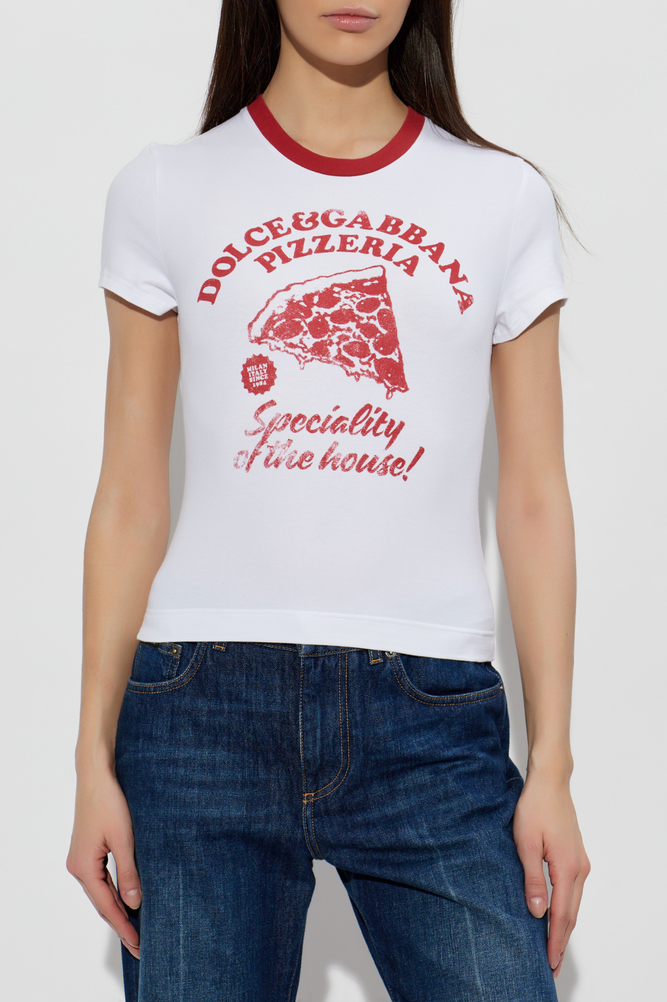 【素敵なデザイン❗️】00's DOLCE&GABBANA D&G ピチTシャツ Dolce & Gabbana T-shirt with print | Women's | Vitkac